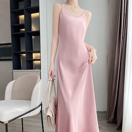 Silk Triacetic Acid Sling Dress Silk