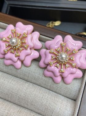 无铜原创法式vintage珐琅项链