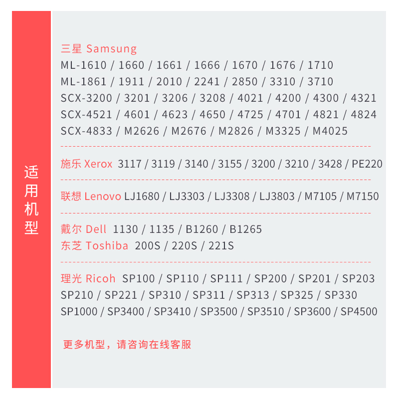 巨威适用三星116碳粉M2626D M2676N M2876HN打印机墨粉M2826 MLT-D116L M2676FH M2675F M2625D M2875FW碳粉-图3