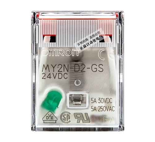 正品欧姆龙OMRON继电器MY2N-D2-GS—MY2NJ-ZY2N-J-HH52P-FL 24VDC - 图1