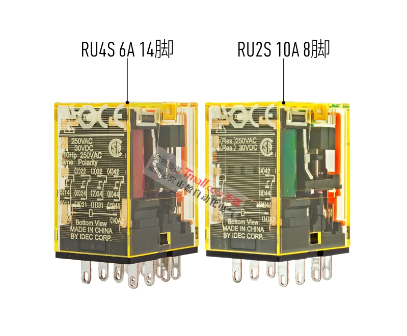 正品IDEC和泉RU2S-RU4S继电器D12-A24-A110-C-AC DC 12V 24V 110V - 图3