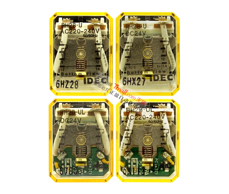 正品和泉IDEC继电器RM2S-UL-RY4S-U-RH2B-RH4B-U-UL DC24V-AC220V - 图2