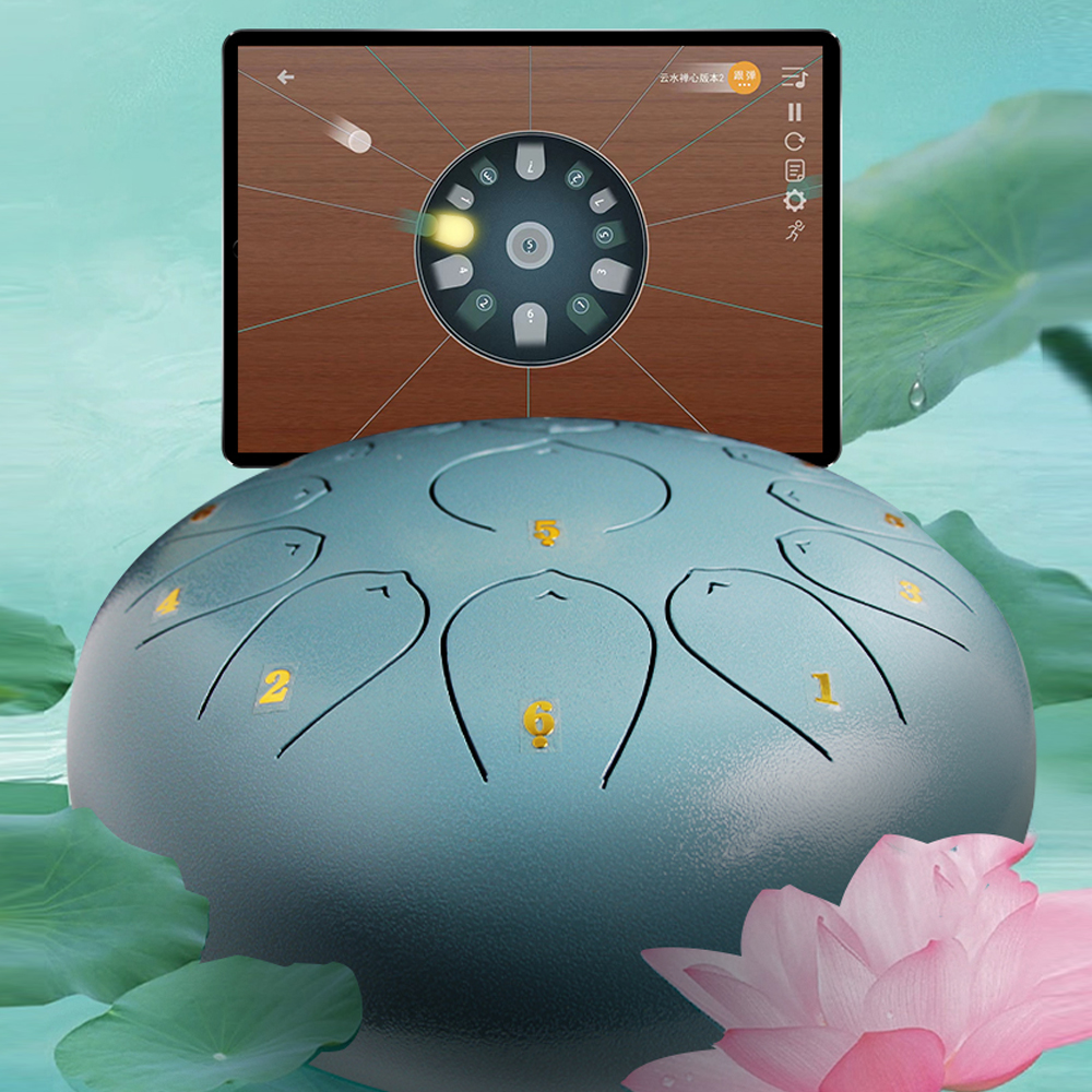 智乐空灵鼓官方品牌13音初学者专业级色空鼓鲁儒手碟鼓简单易儿童 - 图0