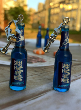 仿真食玩天涯啤酒瓶嘻哈风耳夹
