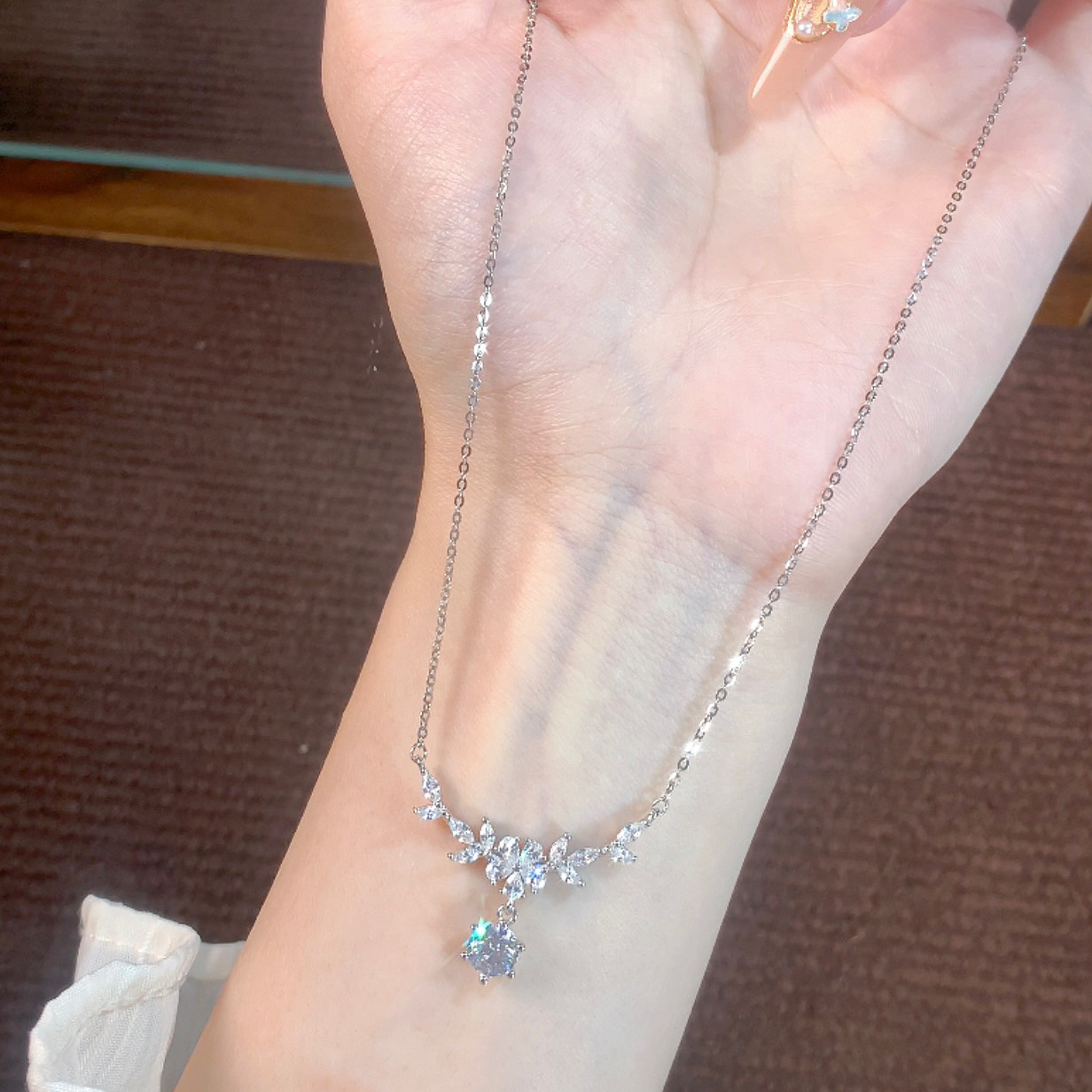 「紫藤之星」纯银s999项链女轻奢小众高级感新款爆款女友生日礼物