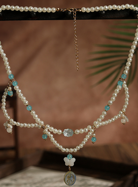 汉服璎珞项链女双层软璎珞