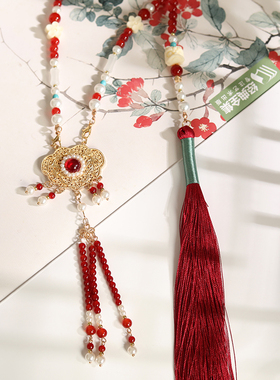 古风项链复古明制旗袍国风