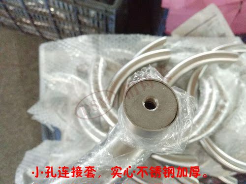 柏诗美包邮办公室餐厅KTV商铺玻璃门拉手304不锈钢半圆把手PA-626 - 图3