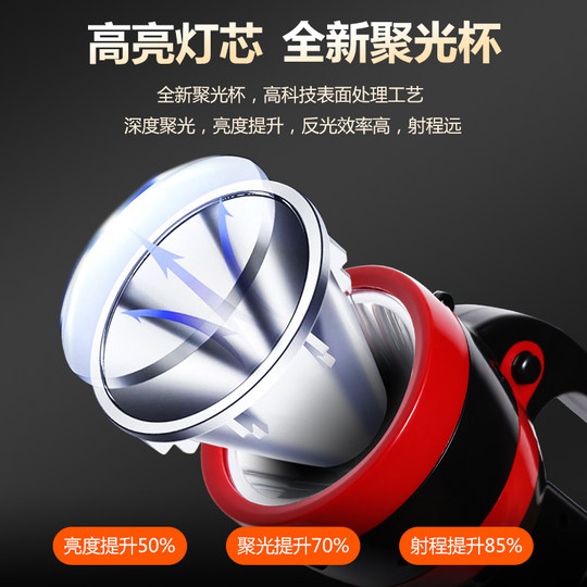 康铭手电筒2025新款充电强光手提式家用户外远射探照灯超亮长续航