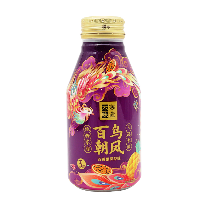 临期 本味寒造 橙柚味百香果凤梨味白桃乳酸味气泡米酒330ml等 - 图1