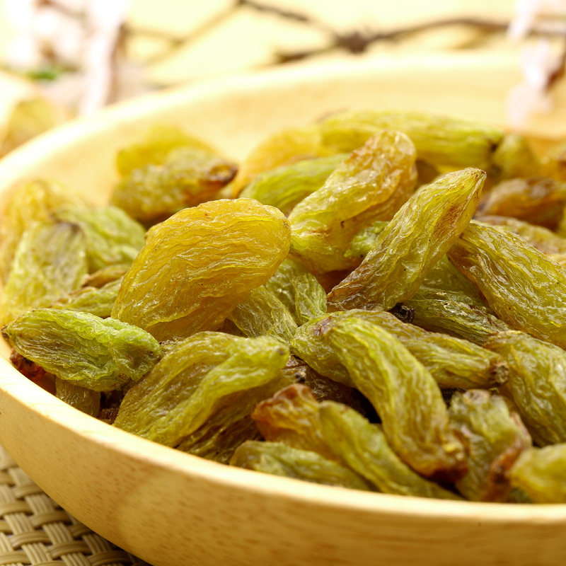 21年新货无籽特大绿香妃500g葡萄干 沙漠玉珠葡萄干