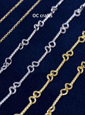 EYEFUNNY风格百搭素链竹节圆环链