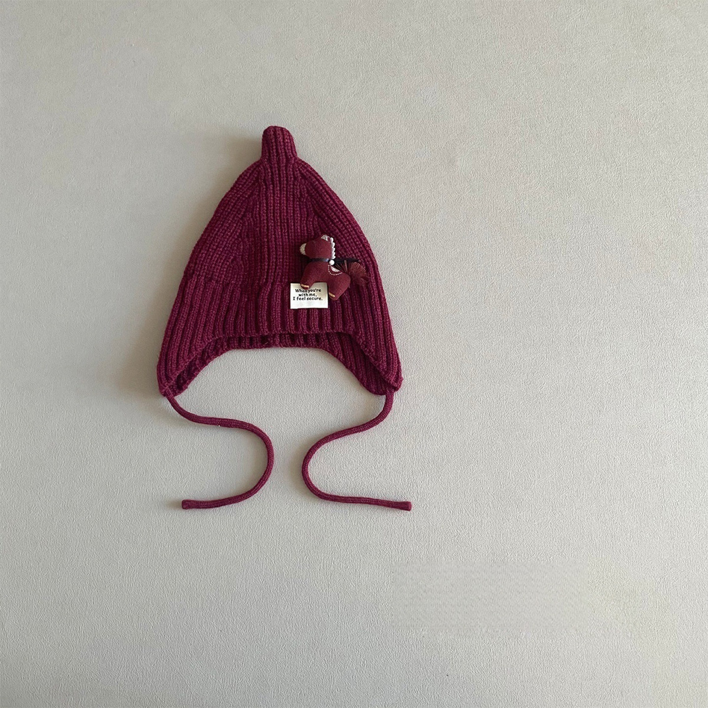 满月婴儿帽子冬季可爱超萌婴幼儿超洋气保暖针织帽宝宝护耳帽冬款,淘宝优惠券,粉丝福利购,淘宝优惠卷