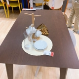 Ikea Homency Poicking Tabi Dining Table 6 -Pperson Table Небольшой квадратный стол с твердым деревом Стол Западный обеденный стол простой обеденный стол