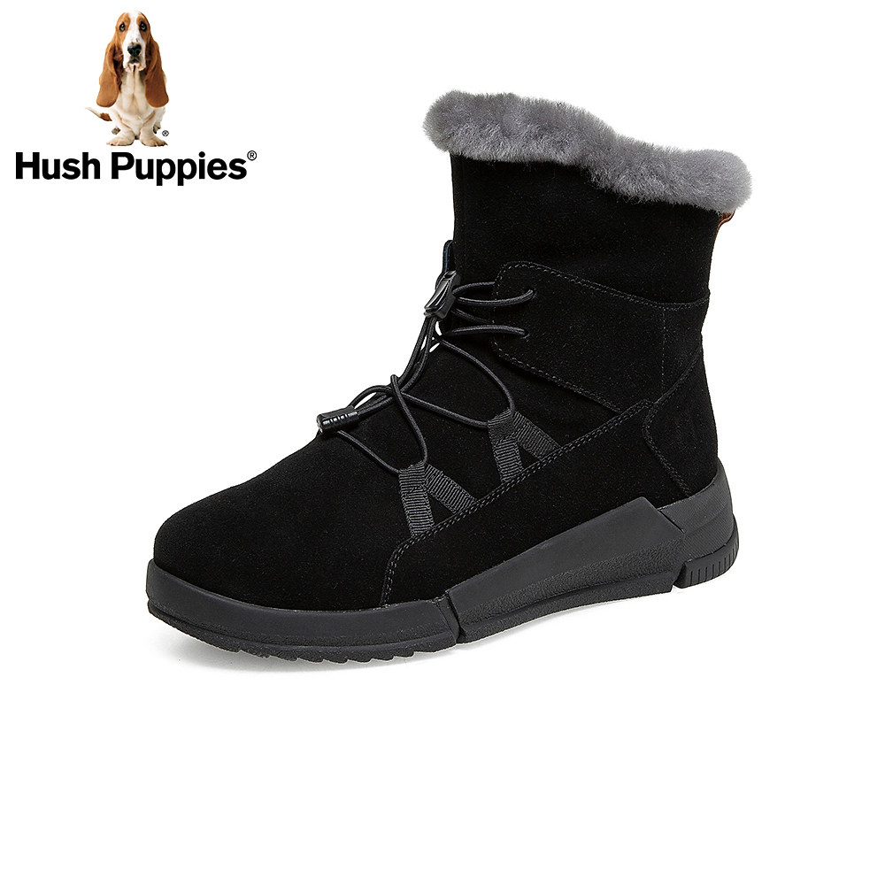 【商场同款】暇步士冬新款户外短靴 hushpuppies时尚雪地靴