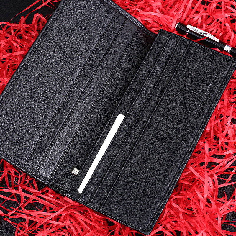 大象花园长款男士真皮男生高端钱包 美国购物网海外钱包