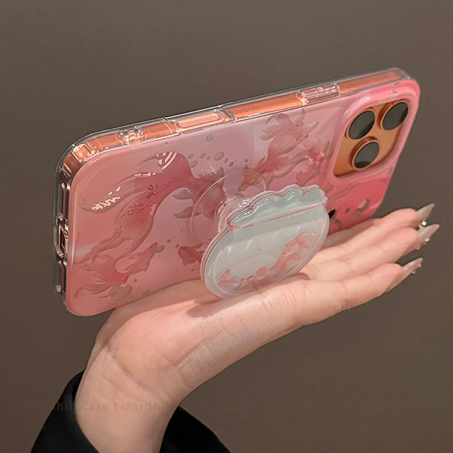 lizardhill 新年百福锦鲤鱼适用苹果17promax手机壳新款16pro男iphone15带支架14pro粉色少女心13挂绳超好看,淘宝优惠券,粉丝福利购,淘宝优惠卷