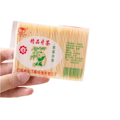 一次性双头牙签批發酒店餐馆餐厅饭店天然环保超细竹制袋装牙签 - 图3