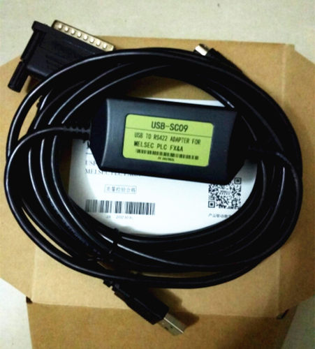 USB/RS422适用三菱PLC FX1S/1N/2N/A/FX2系列PLC编程电缆USB-SC09 - 图1