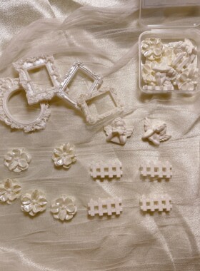 巴洛克奶油diy材料素色手作树脂
