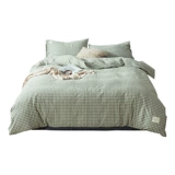 Хлопковый комплект, хлопковая простыня, пододеяльник, японское покрывало, 4 предмета