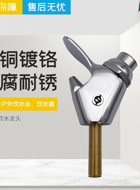 户外饮水台配件全铜按压出水龙头
