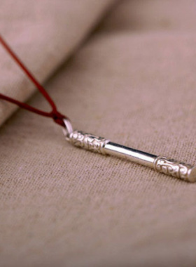 小张的故事S925纯银情侣红绳项链