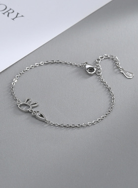 小张的故事S925纯银萝卜兔子手链