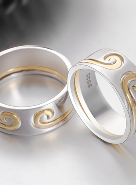 情侣戒指S925纯银紧箍咒戒指