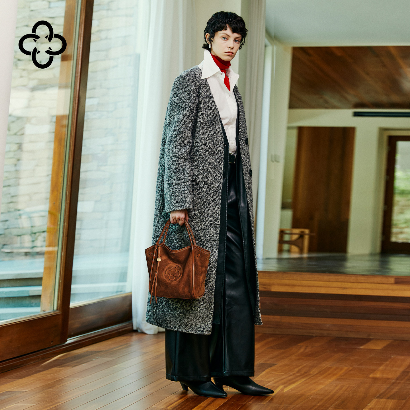 CASSILE卡思乐女包羊皮绒面手提小包菜篮包复古流苏单肩斜挎包XS,淘宝优惠券,粉丝福利购,淘宝优惠卷