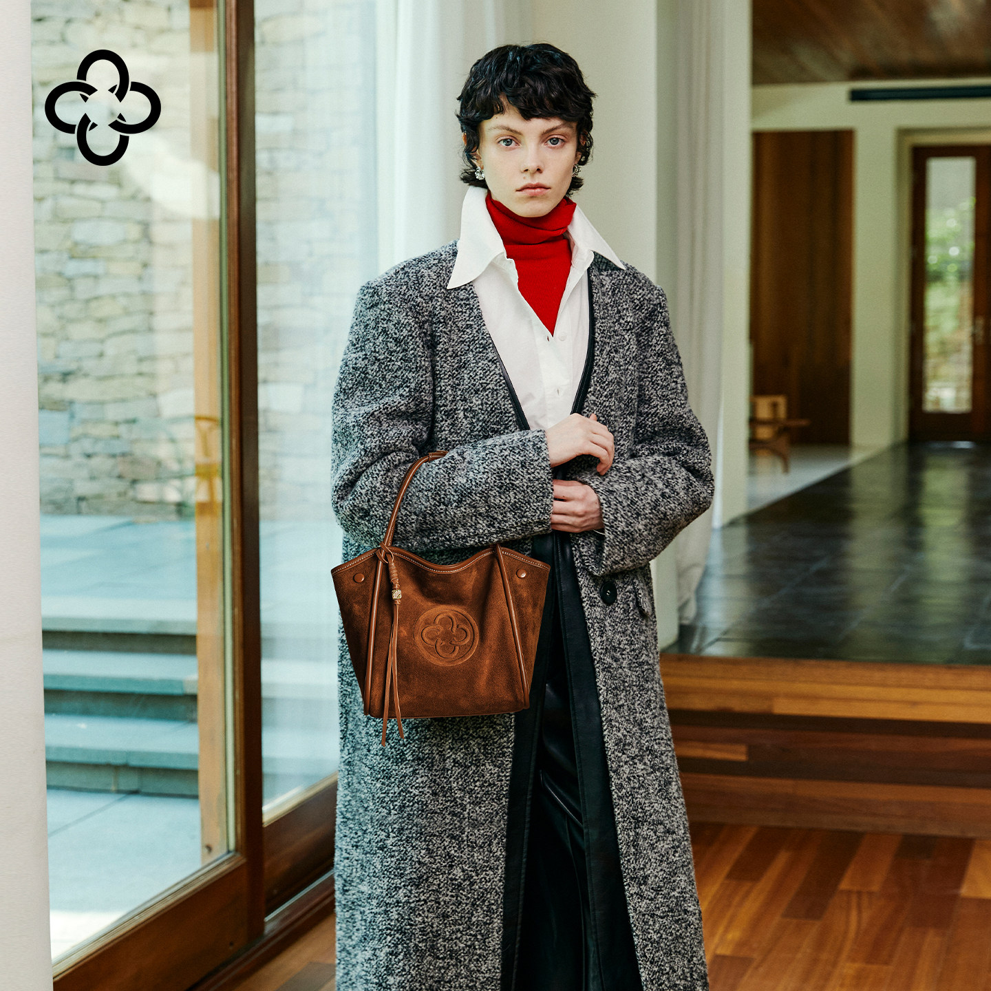 CASSILE卡思乐女包羊皮绒面手提小包菜篮包复古流苏单肩斜挎包XS,淘宝优惠券,粉丝福利购,淘宝优惠卷