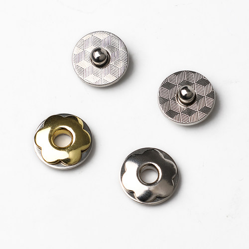 DIY手工布艺拼布皮具五金箱包配件磁扣吸扣钱包扣磁铁扣暗扣纽扣 - 图2