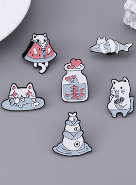 GDHY卡通合金通用鱼猫咪