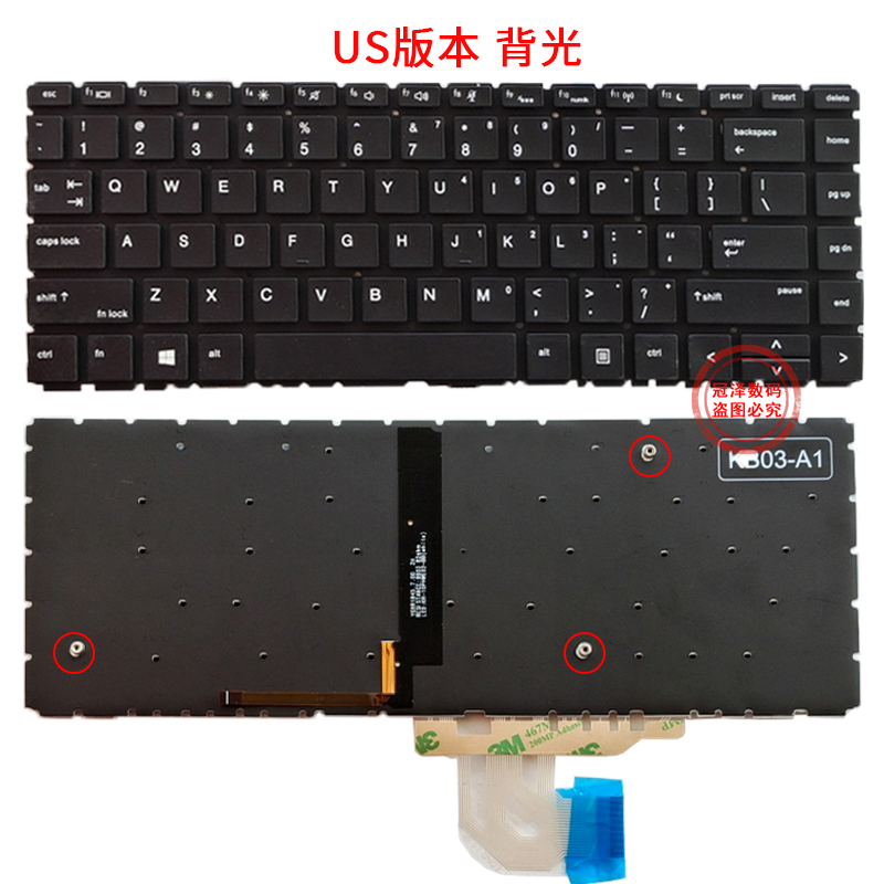 适用 HP 惠普 440 G6 440 G7 HSN-Q15C Q24C Q21C 445 G6 G7 445R G6/G7 键盘 笔记本键盘 - 图2