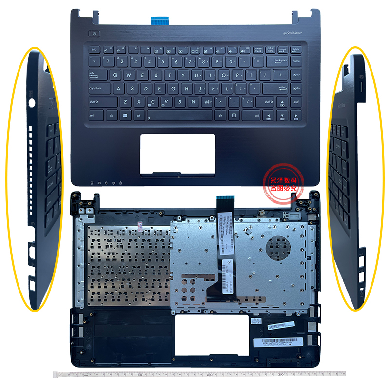 ASUS华硕S46 K46 K46CM/CA A46C/CB E46C R405C S405C 键盘 带C壳 - 图1