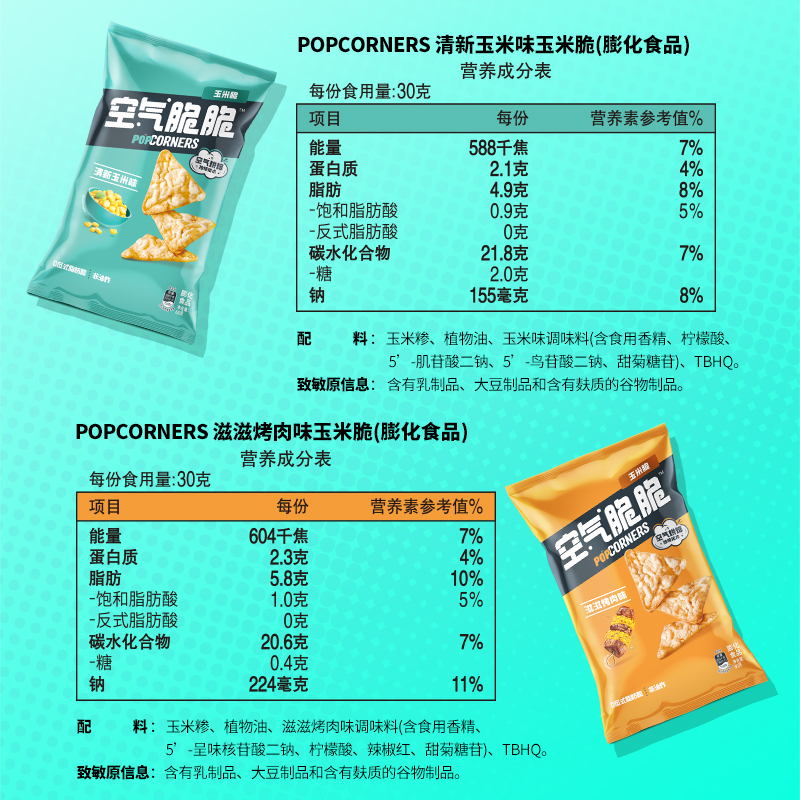 【儿童节礼物】Popcorners空气脆脆玉米片猫窝礼盒非油炸零食 - 图3