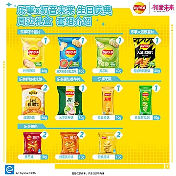 乐事x初音未来！生日庆典联名礼盒薯片零食[30元优惠券]-寻折猪