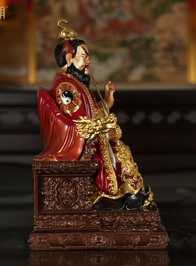 龙虎山张天师铜像供奉摆件