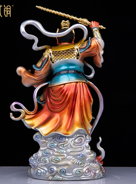 铜彩王灵官天君供奉神像