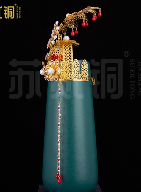 泰山奶奶王母娘娘手工凤冠头饰