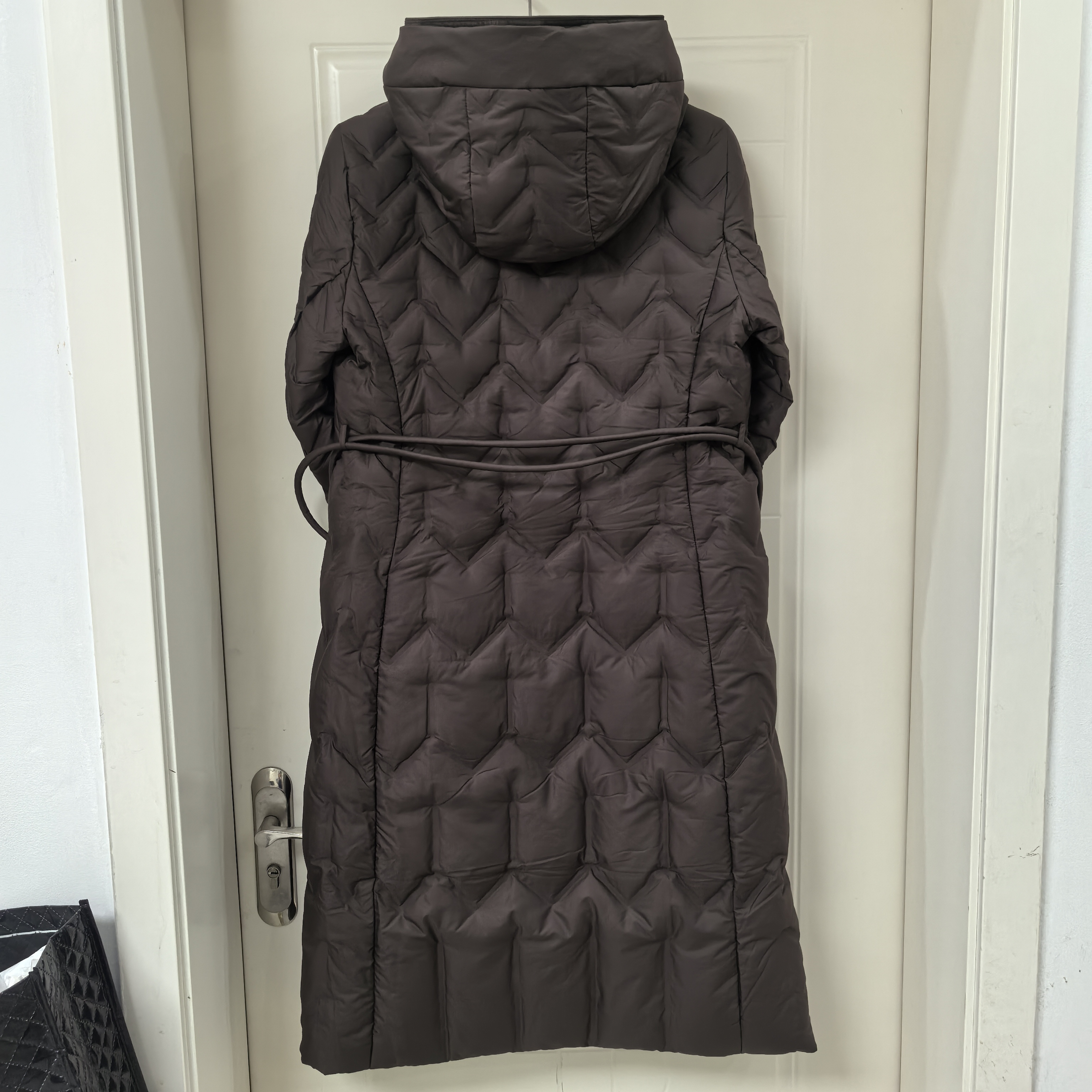 露韵诗羽绒服268767专柜秋羽绒轻薄长款保暖修身显瘦轻柔鹅绒服 - 图2