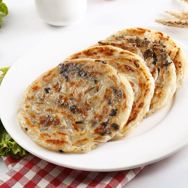 Butter scallion pancake, prune pancake, original whole wheat hand pancake, butter spinach pancake, purple potato pancake, convenient breakfast