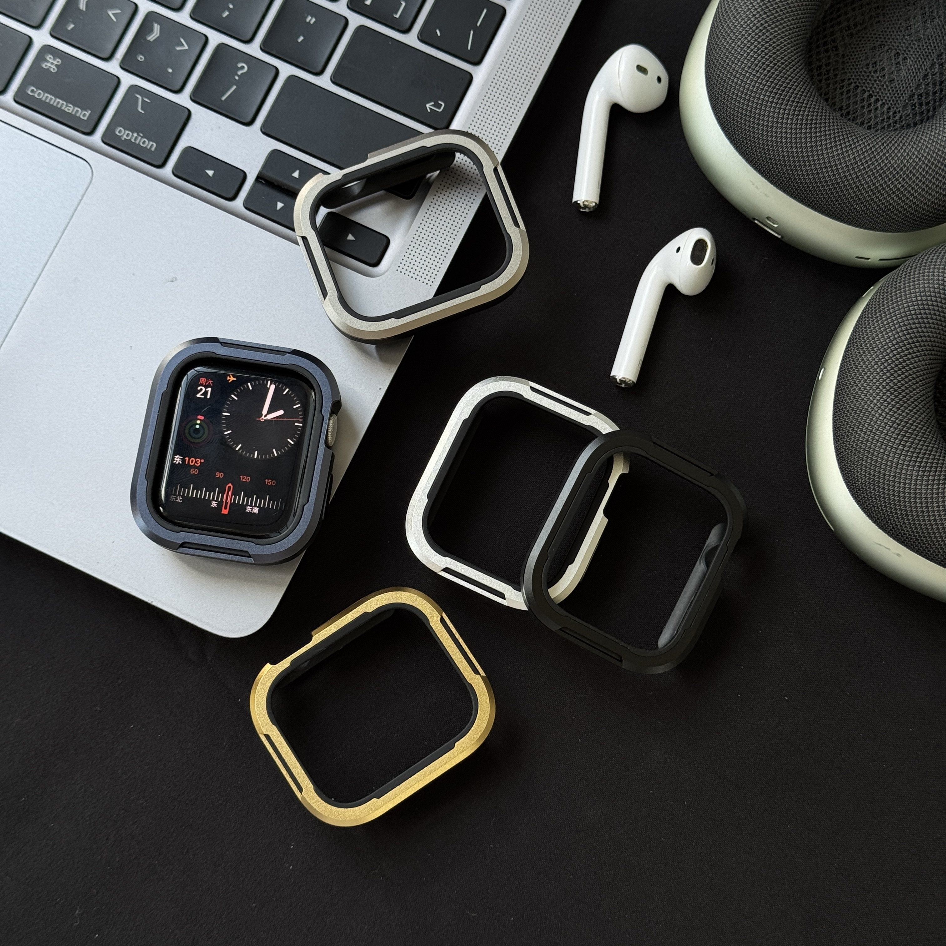 适用苹果手表11/10iwatchS987654se硅胶TPU+铝合金属保护壳Ultra3,淘宝优惠券,粉丝福利购,淘宝优惠卷