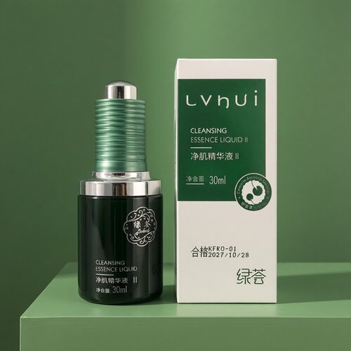 正品荟草堂绿荟净肌净化原液精华液30ml净痘闭口粉刺青春痘促熟 - 图2