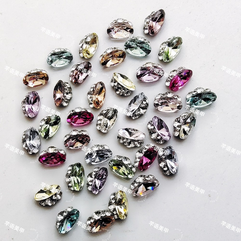 华子1比1高货无底托成品堆钻小号瘦鸽子蛋手工堆钻美甲饰品,淘宝优惠券,粉丝福利购,淘宝优惠卷