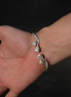 925纯银小众设计感手镯