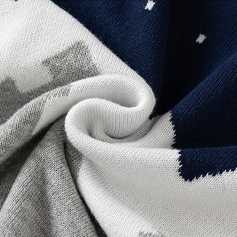 儿童双层针织棉纱毛衣2026秋冬款童装男童雪山小熊套头保暖打底衫,淘宝优惠券,粉丝福利购,淘宝优惠卷