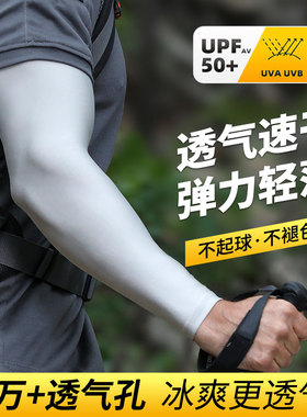 鳄鱼冰丝透气防晒袖套