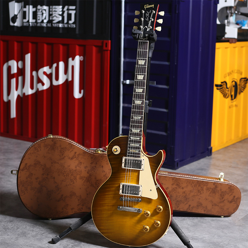 Gibson吉普森 Les Paul M2M 1959 STD手选虎纹R9 Custom电吉他-图1