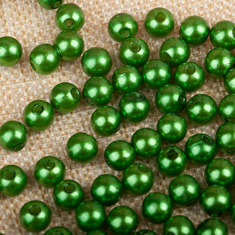 Plastic white beads pearl, jewelry, necklace, 10mm